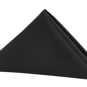 Black Polyester Napkin  (Quantity 112)
