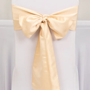 Light Gold Satin Sash (Quantity 50)