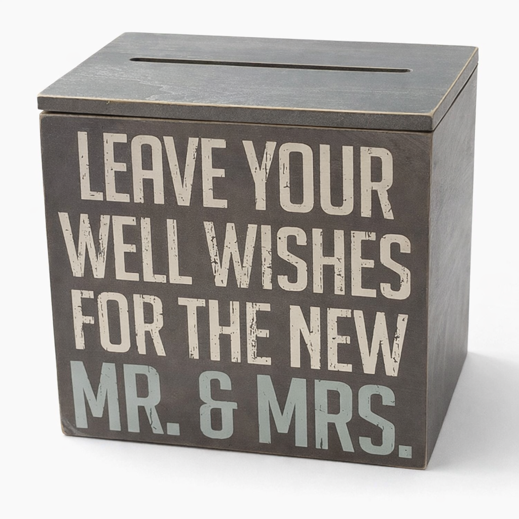 Silver “Well Wishes” Card Box