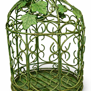 Vintage Green Ivy Birdcage (Quantity 1)