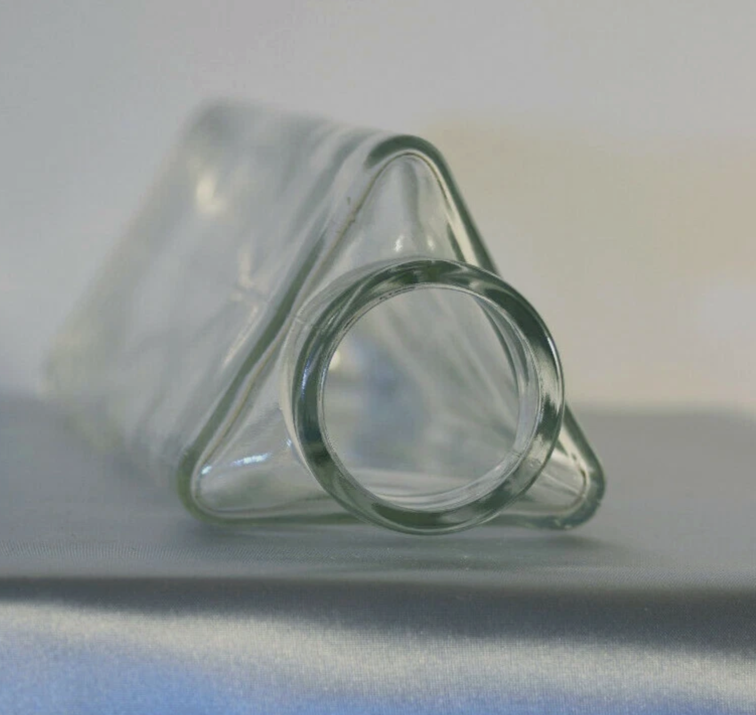 Ann’s House of Nuts Triangular Glass Vessel