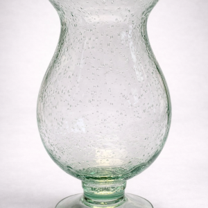 Seeded Glass Pedestal Vase
