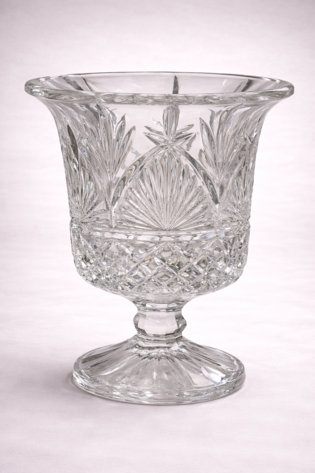 Shannon Crystal Footed Compote Vase