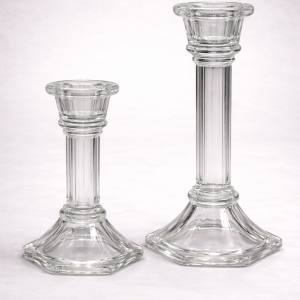 Column Glass Candlesticks
