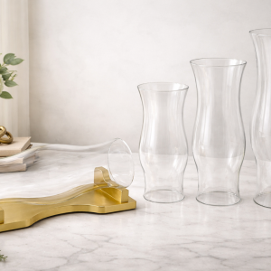 Glass Hurricane Sleeves from 11.25" to 16" tall (Quantity 13)