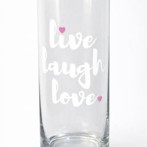 Etched Glass Hurricane (Quantity 2)