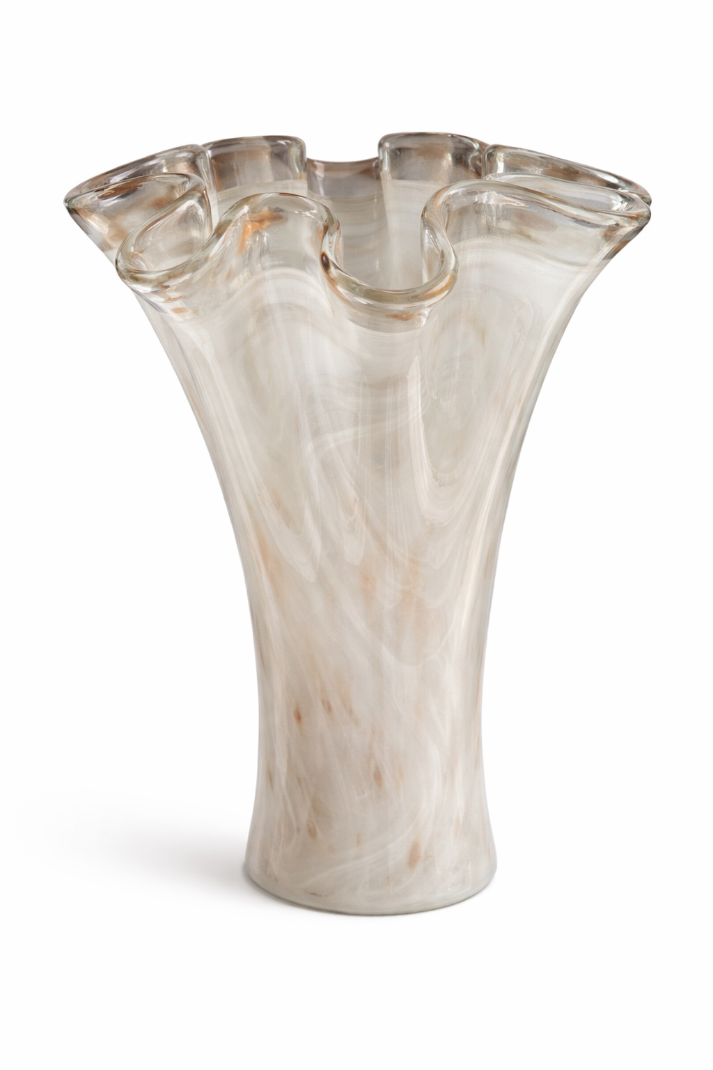 Murano Handkerchief Art Glass Vase