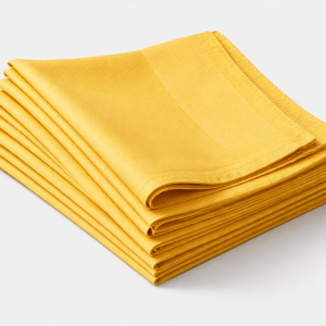 Marigold Geometric Napkins (Quantity 12)