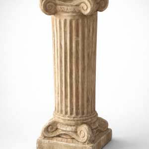 Fluted Pedestal Column (Quantity 1)