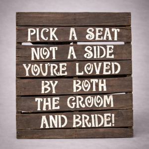 Pallet Wedding Seating Sign* (Quantity 1)