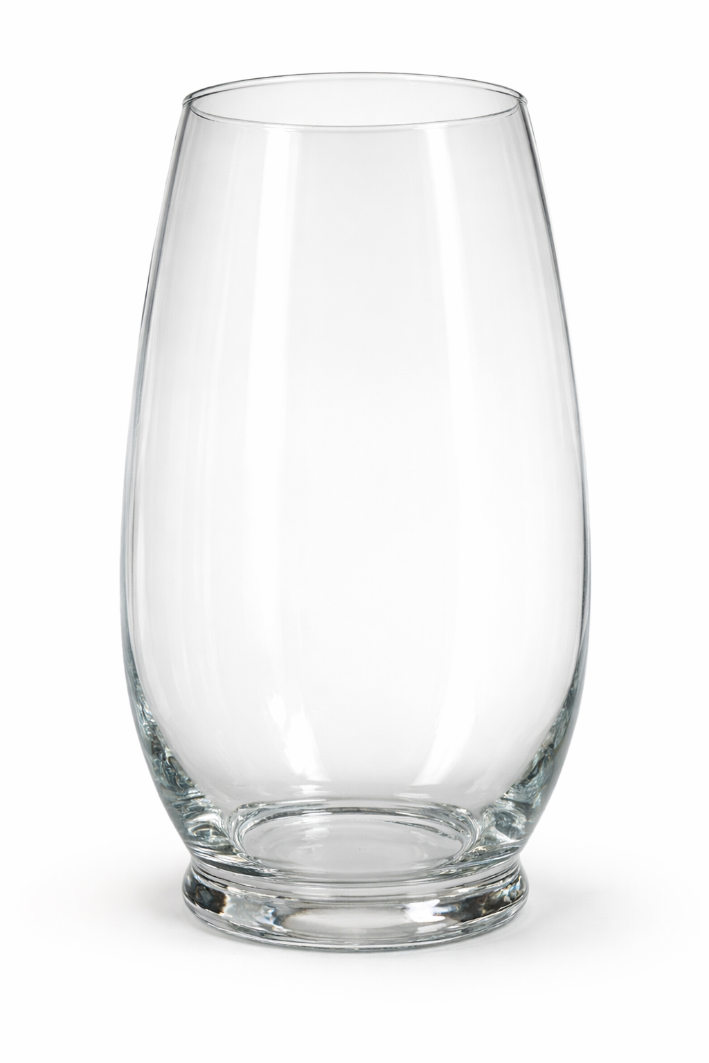 Tall Tapered Clear Glass Cylinder Vase