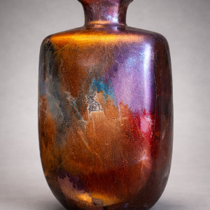 Copper Flame Raku Vase (Quantity 1)