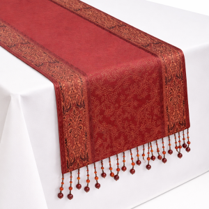 Deep Red Paisley Runner 14x70" (Quantity 2)