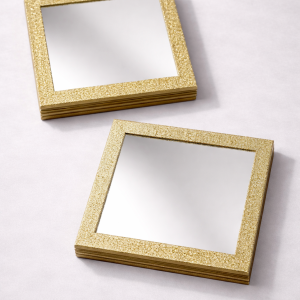 Gilded Mirror Plates