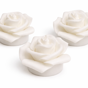 Ivory Rose LED Tea Lights (Quantity 8)