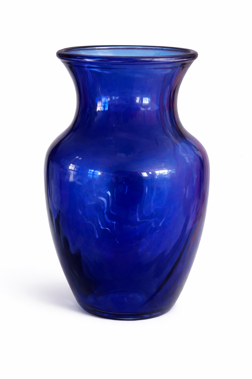 Cobalt Blue Glass Rose Vase