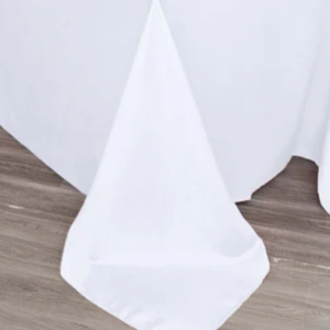White Tablecloth - 90x132  (Quantity 9)