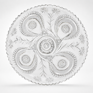 L.E. Smith Pinwheels & Stars Punch Bowl Underplate (Quantity 1)