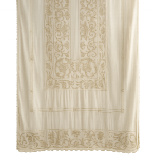 Edwardian Embroidered Muslin Buffet Cloth (Quantity 1)
