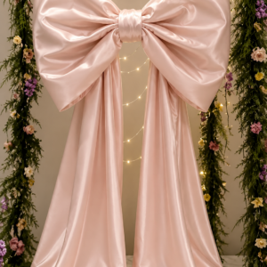 Oversized Satin Pink Decorating Bow (Quantity 1)