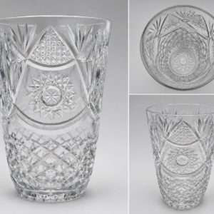 Grand Cut Crystal Centerpiece Vase (Quantity 1)