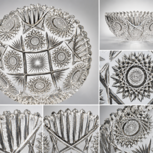 Hand-Cut Crystal Centerpiece Bowl